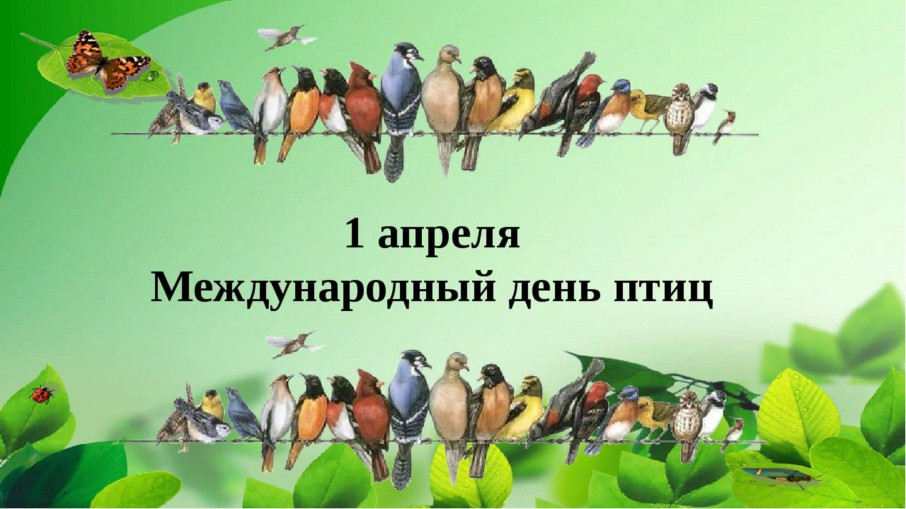 1 апреля - Международный день птиц 1 апреля - Международный день птиц.